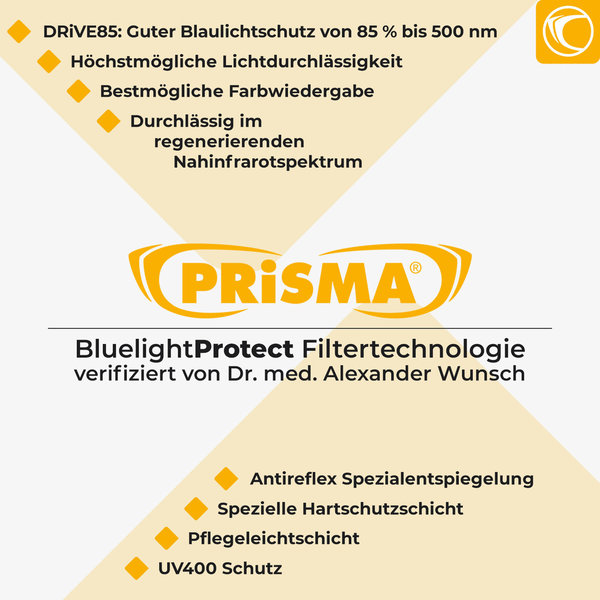 PRiSMA FREiBURG Blaulichtfilter-Brille DRiVE85